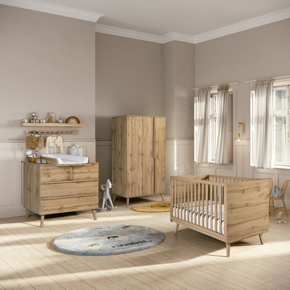 Lit bébé évolutif Martha finition chêne (120 x 60 cm) (Micuna) - Image 5