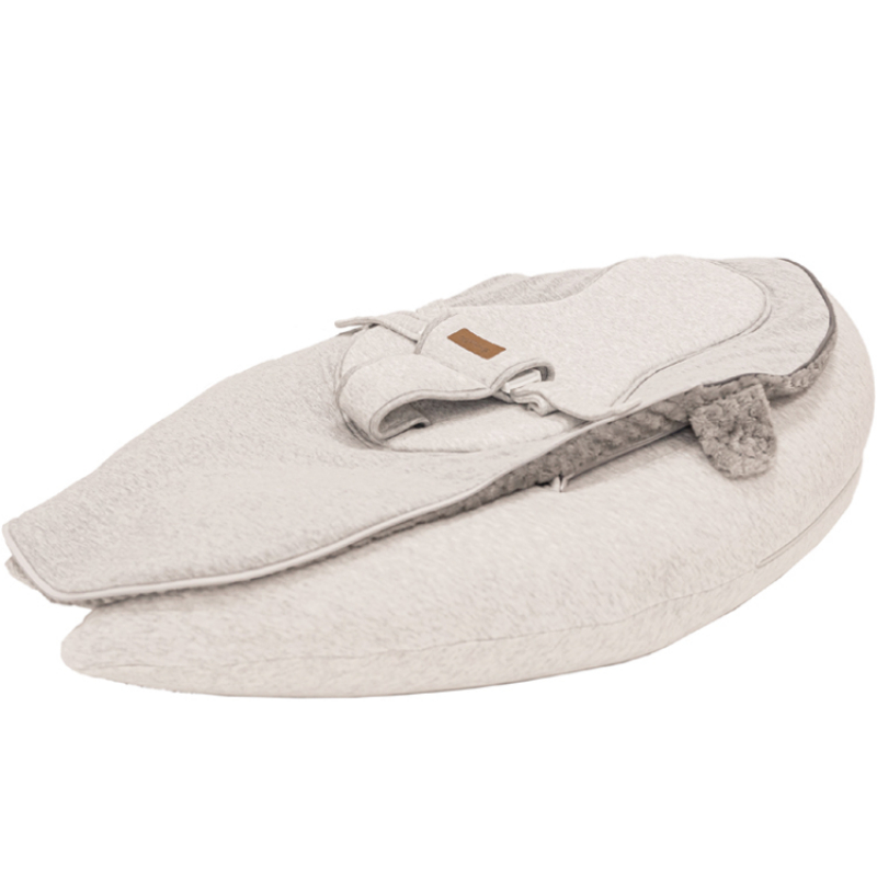 Coussin de grossesse et nid d'ange 2 en 1 Soft Nova gris (Domiva) - Image 9