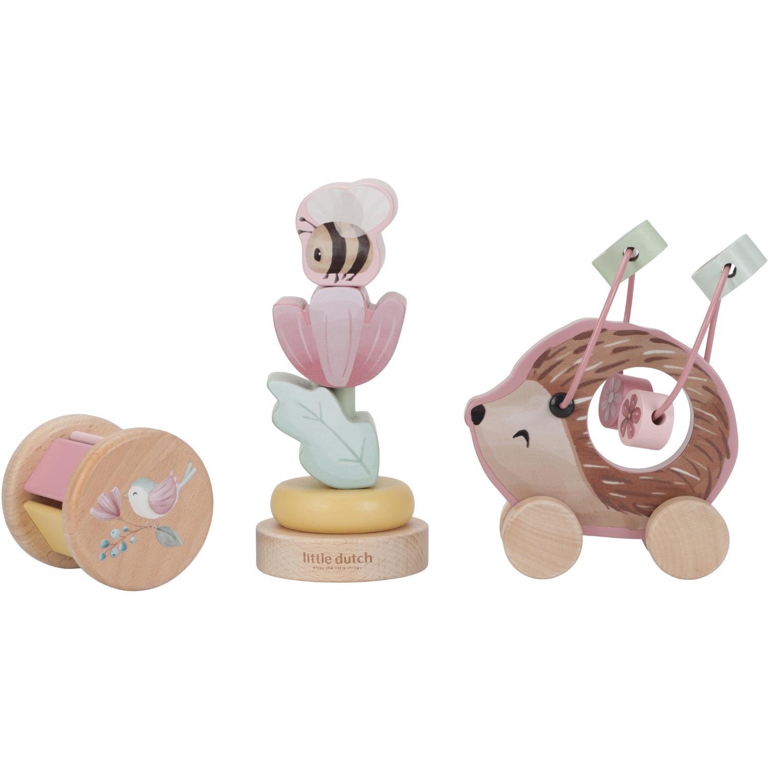 Little Dutch - Coffret 3 jeux d'éveil en bois FSC Fairy Garden