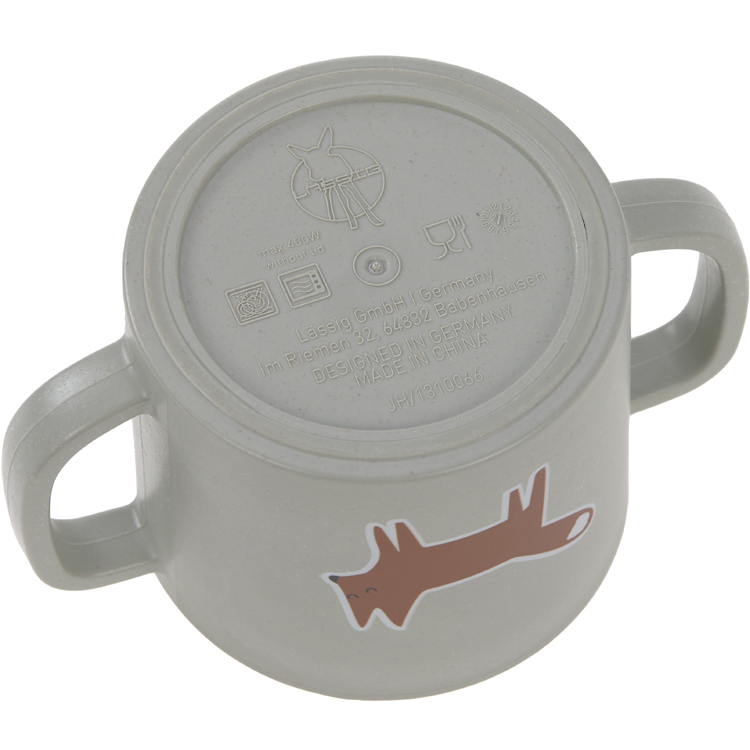 Tasse à bec Little Forest Renard Vert olive (Lassig) - Image 3