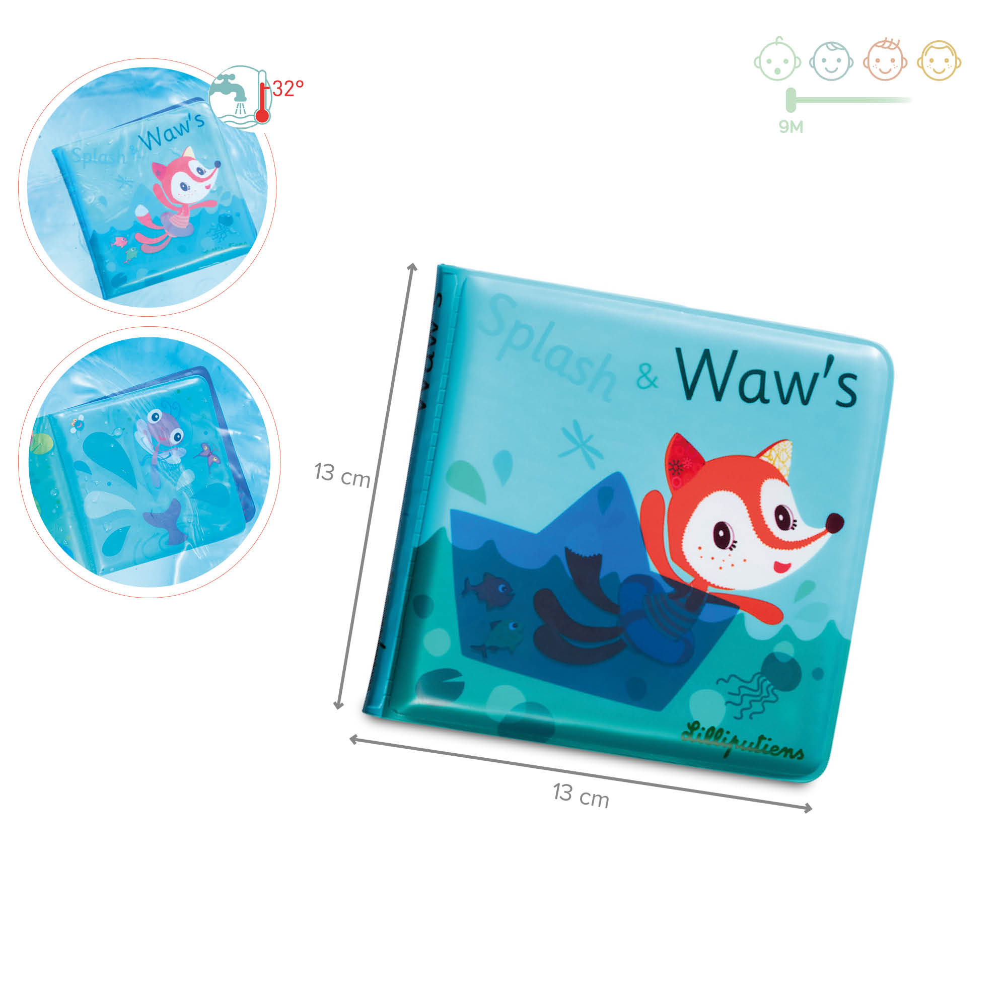 Livre de bain magique Alice splash (Lilliputiens) - Image 9