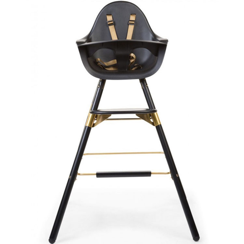 Kit de pieds longs pour chaise haute Evolu + repose-pieds en bois naturel gris (Childhome) - Image 4