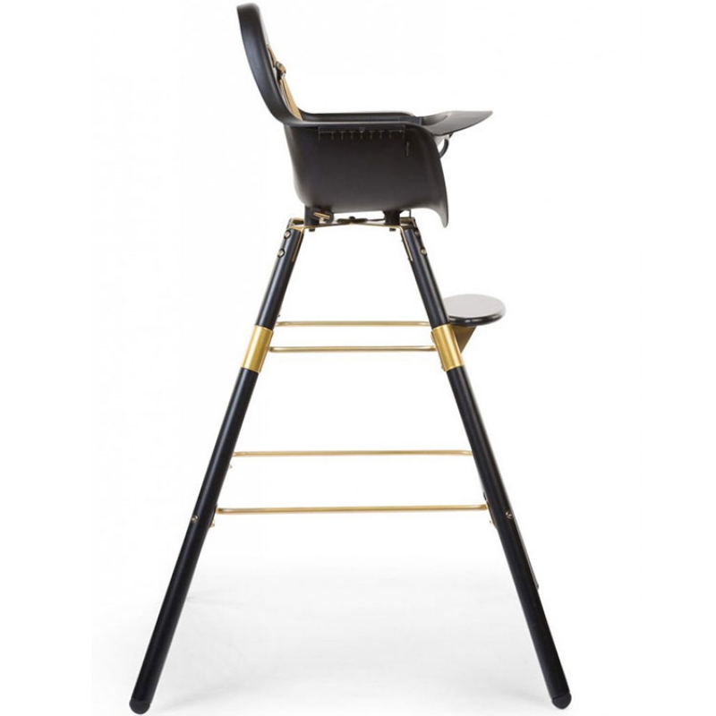 Kit de pieds longs pour chaise haute Evolu + repose-pieds en bois naturel gris (Childhome) - Image 5