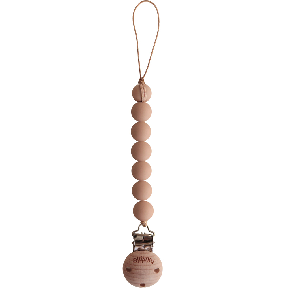 Mushie - Attache sucette Halo Pale Taupe