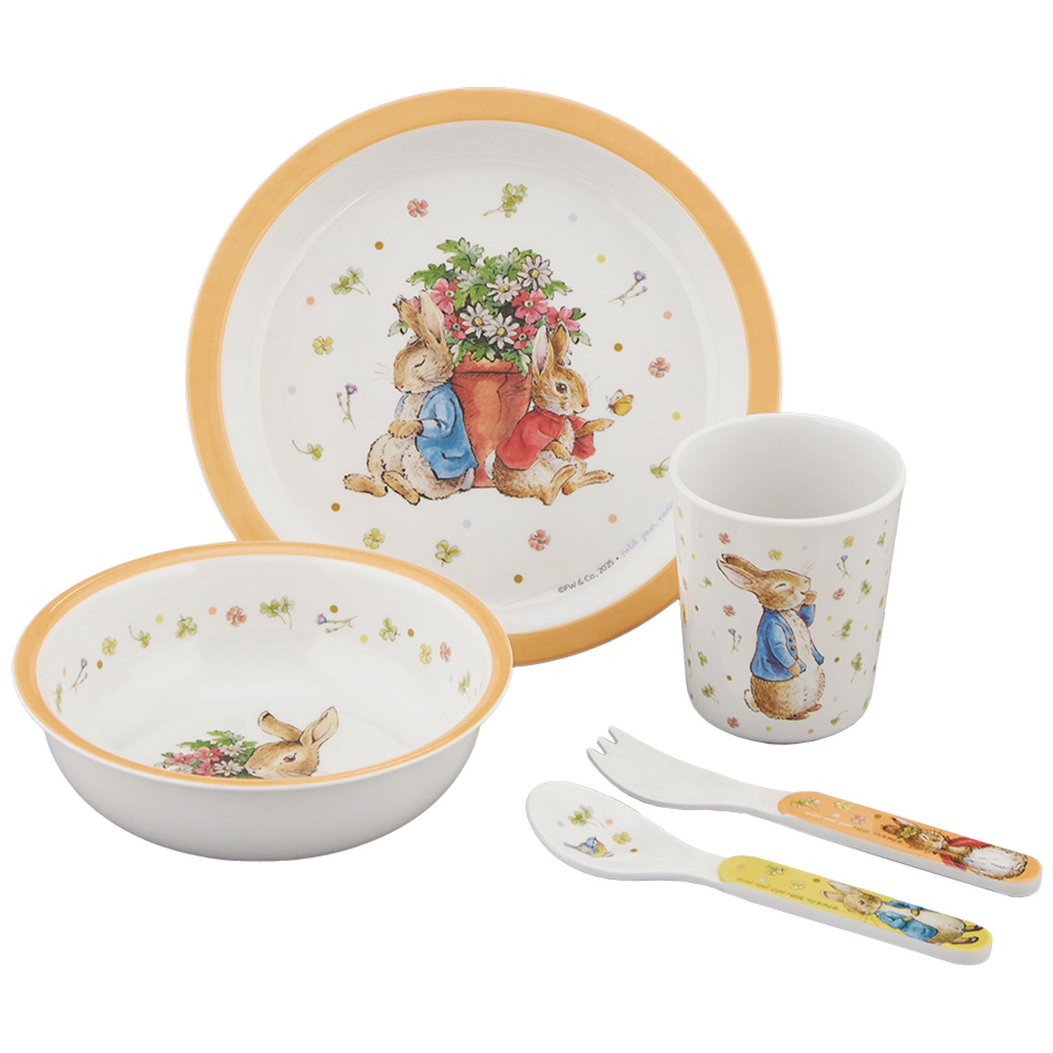 Petit Jour Paris - Coffret cadeau 5 pièces Pierre Lapin abricot