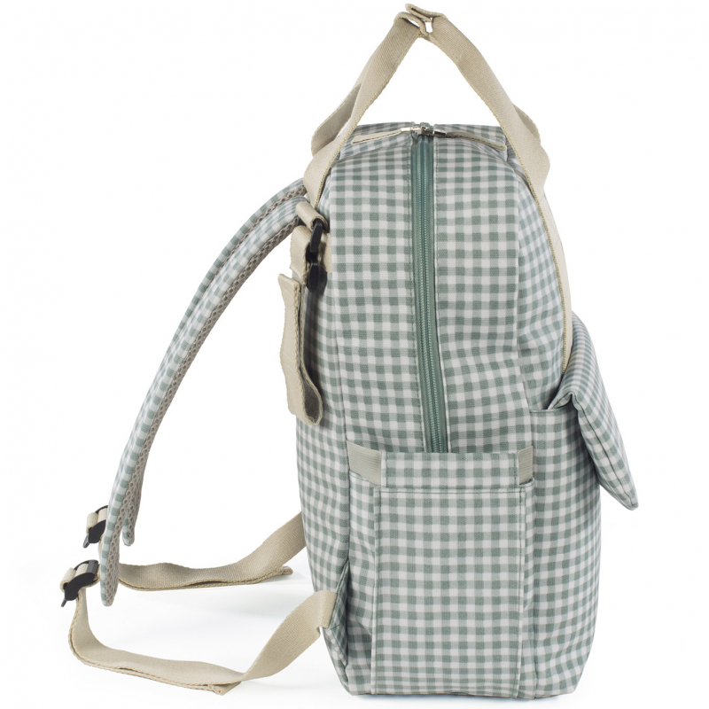 Sac à dos à langer I love Vichy vert (Walking Mum) - Image 7