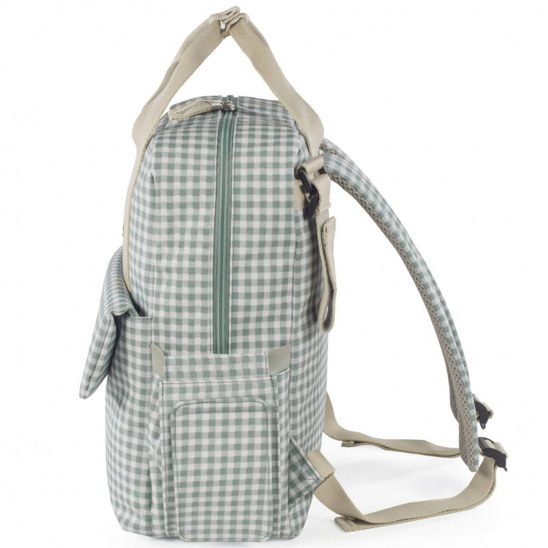 Sac à dos à langer I love Vichy vert (Walking Mum) - Image 8