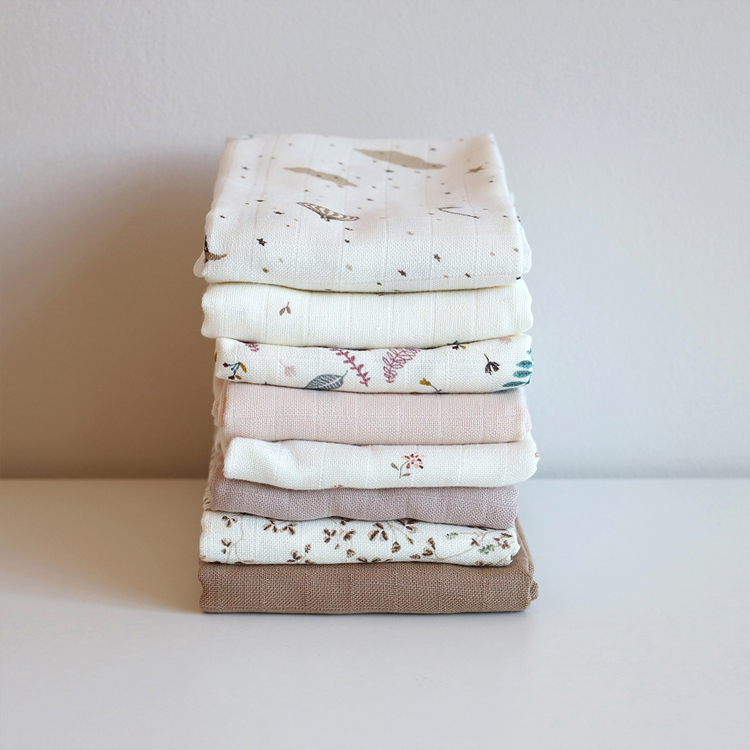 Lot de 3 langes en coton bio Dreamland (70 x 70 cm) (Cam Cam Copenhagen) - Image 4