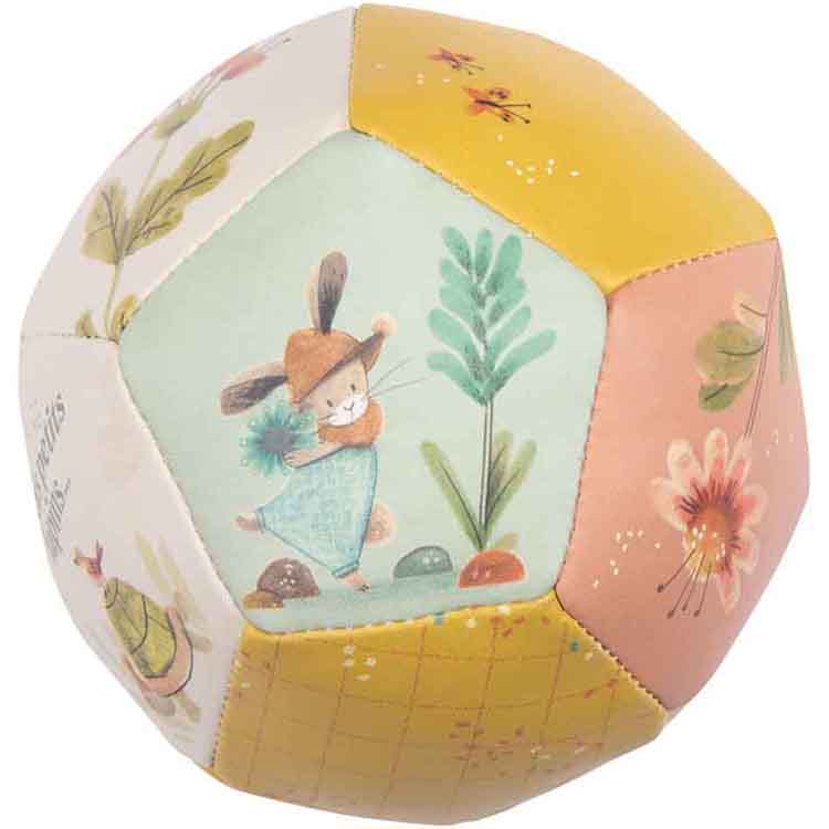 Ballon souple Trois petits lapins (10 cm) (Moulin Roty) - Image 2