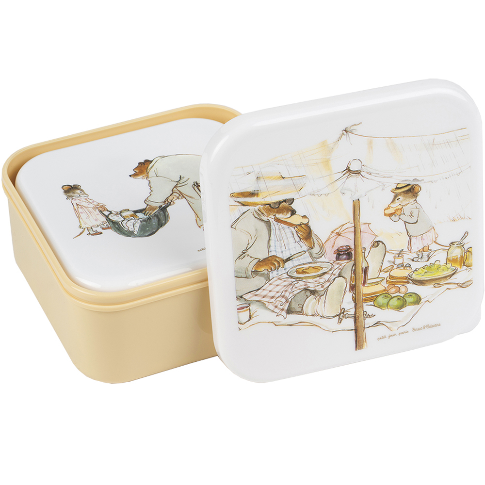 Set de 3 lunch box Ernest et Célestine (Petit Jour Paris) - Image 1