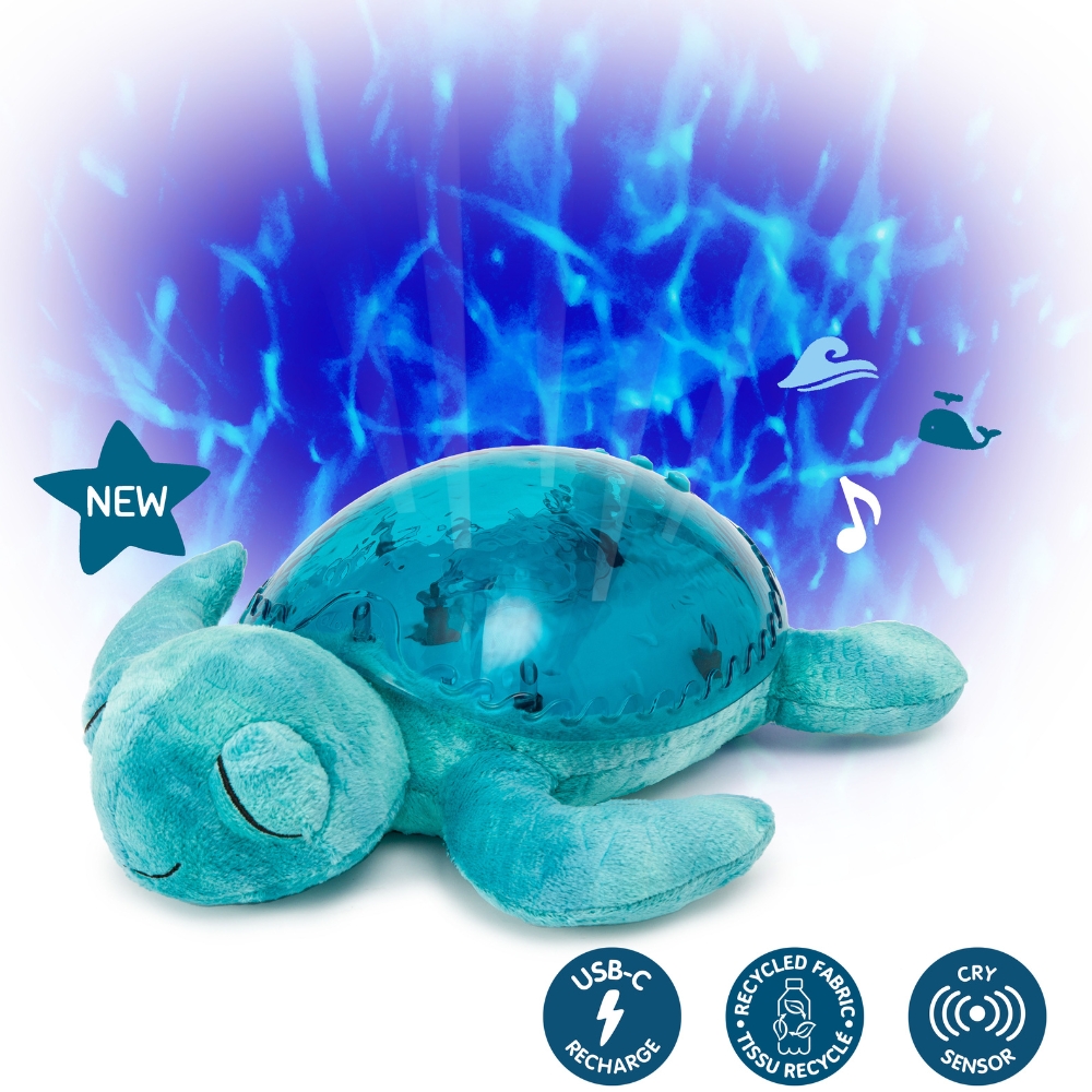 Veilleuse peluche Tranquil Turtle Aqua (rechargeable) (Cloud B) - Image 2