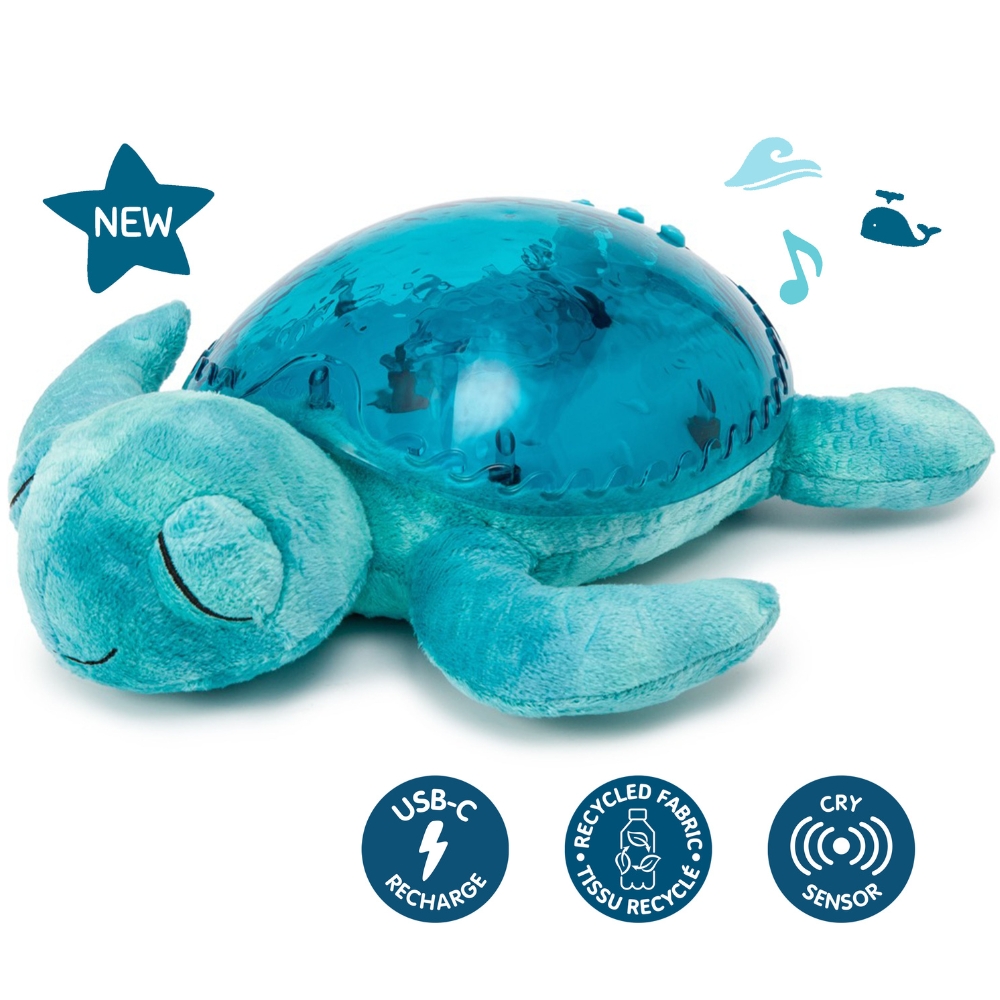 Veilleuse peluche Tranquil Turtle Aqua (rechargeable) (Cloud B) - Image 3