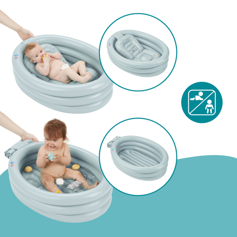 Baignoire gonflable Aqua dots avec transat intégré (Babymoov) - Image 6
