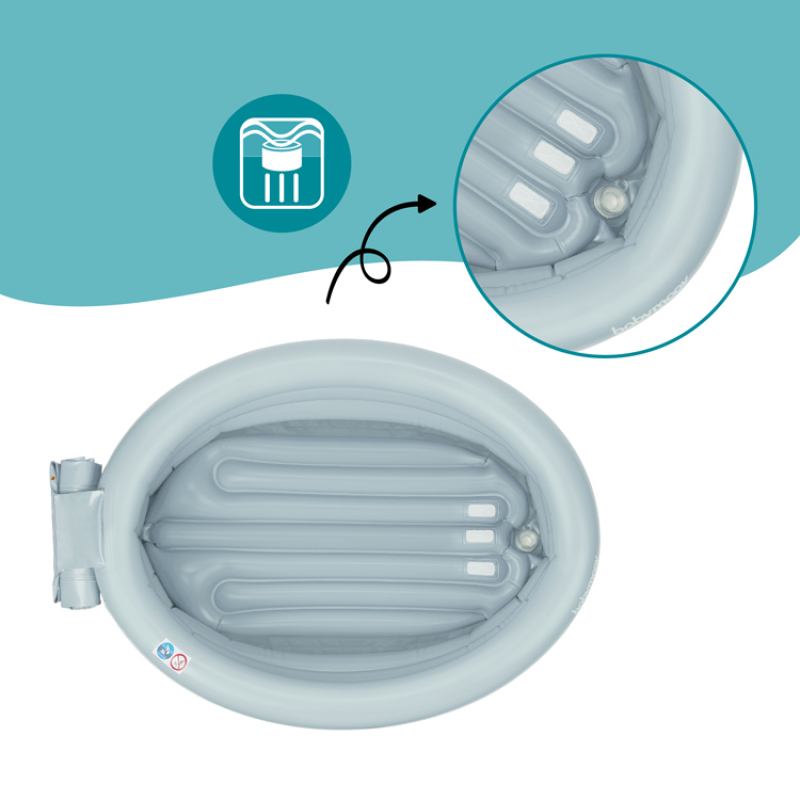 Baignoire gonflable Aqua dots avec transat intégré (Babymoov) - Image 7