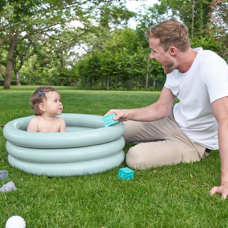Baignoire gonflable Aqua dots avec transat intégré (Babymoov) - Image 3