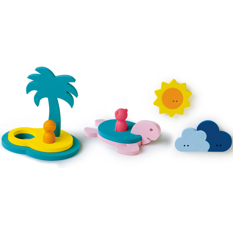 Puzzle de bain 3D L'île au trésor (Quut) - Image 1