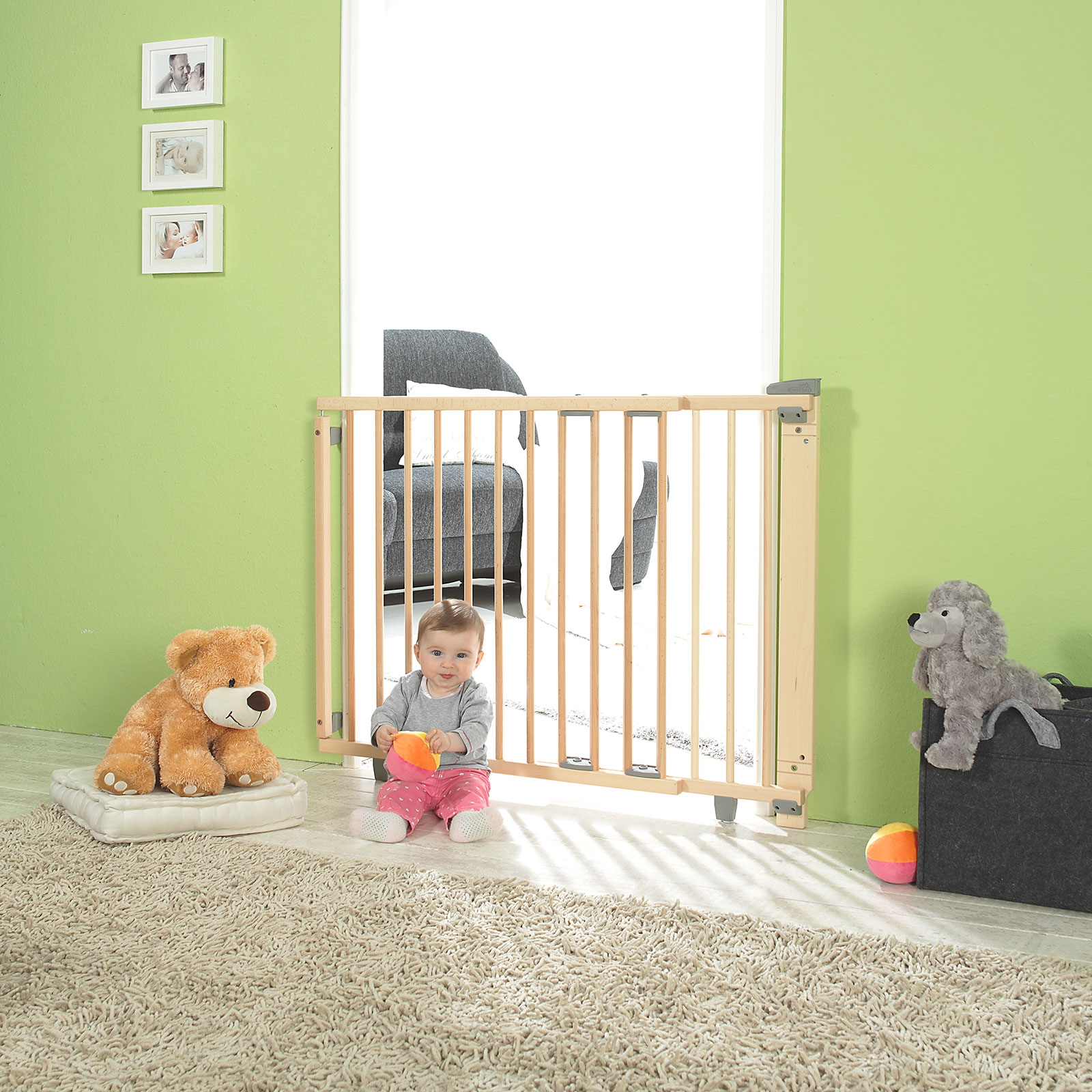 Barrière de sécurité pivotante Plus pour porte (58 à 105 cm) (Geuther) - Image 5