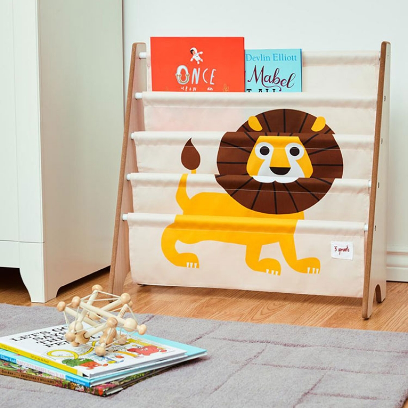 Bibliothèque en tissu Lion (3 sprouts) - Image 1