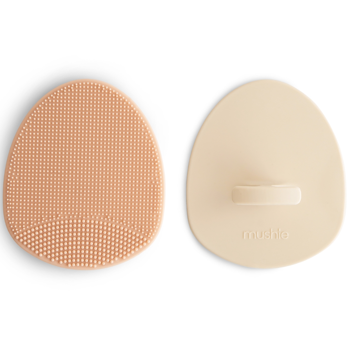 Lot de 2 brosses pour croûtes de lait Blush-Shifting Sand (Mushie) - Image 1