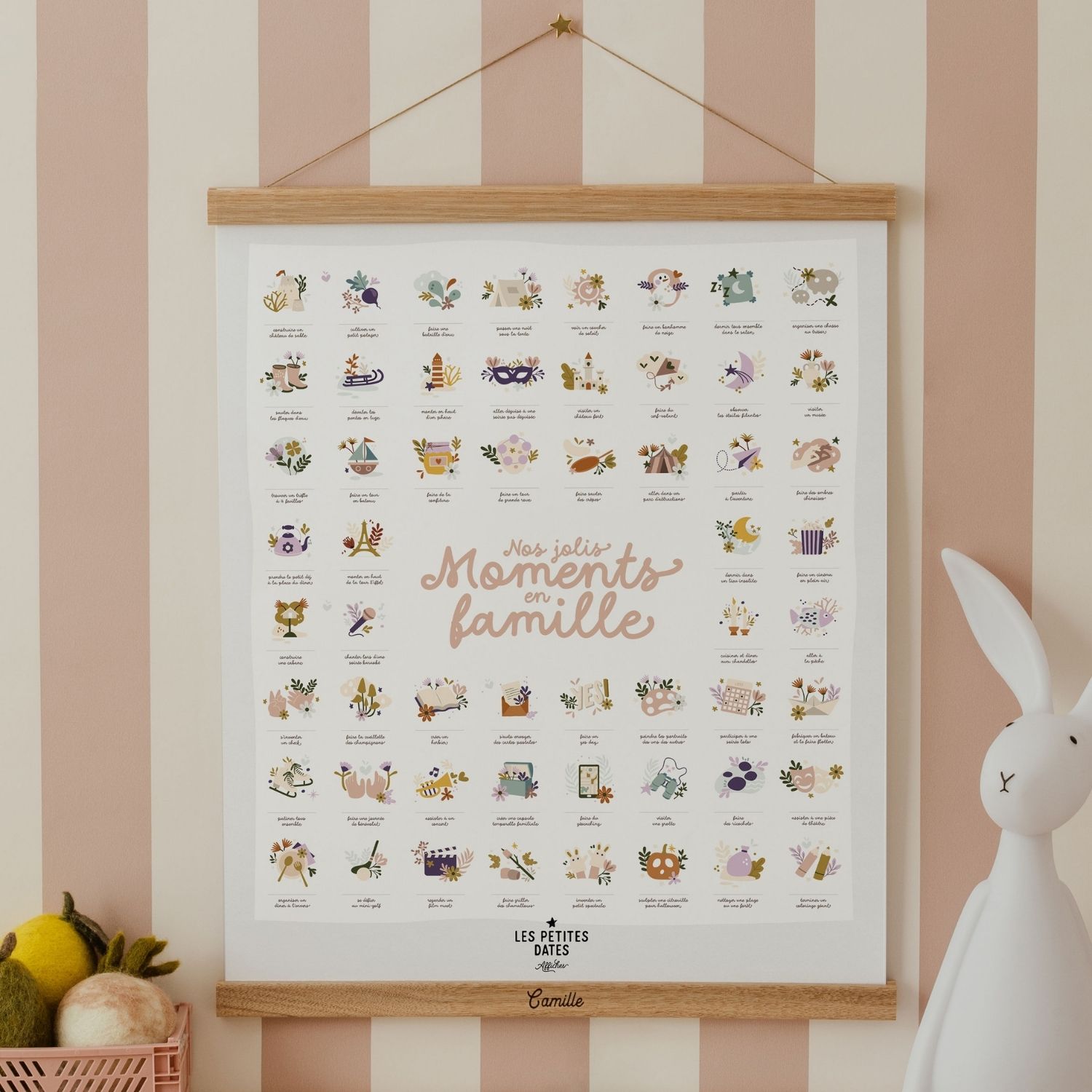 Les Petites Dates - Affiche Nos jolis moments en famille