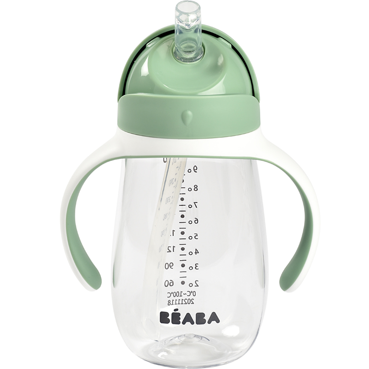 Gourde à paille vert sauge (300 ml) (Béaba) - Image 4