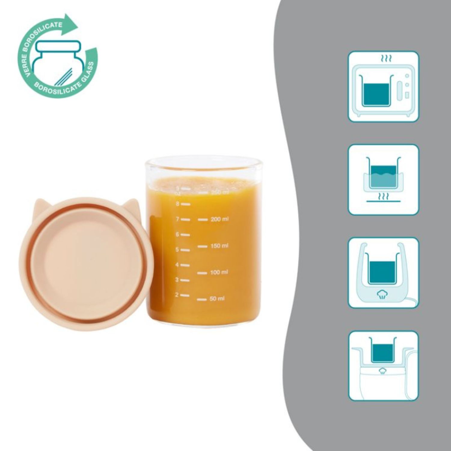 Lot de 6 pots de conservation Isy Bowls (250 ml) (Babymoov) - Image 4