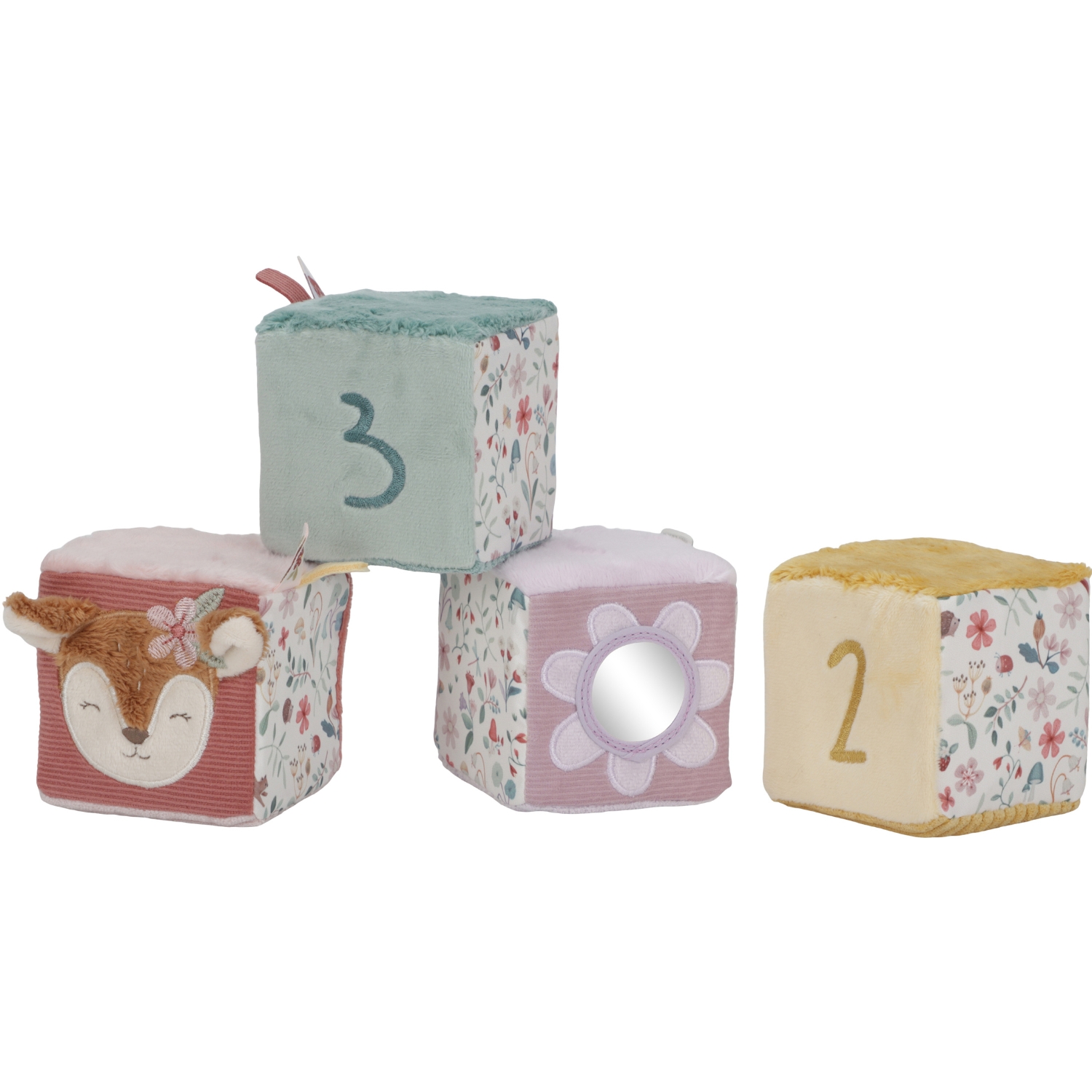 Little Dutch - Lot de 4 cubes doux Fairy Garden