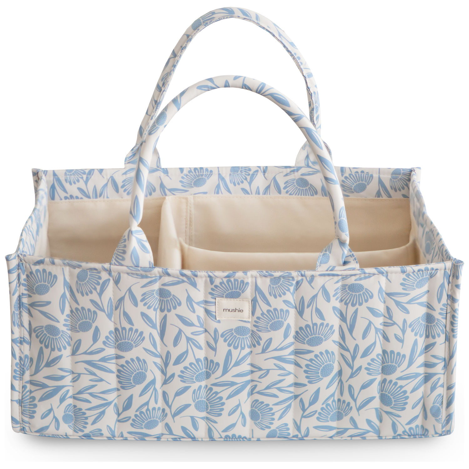 Mushie - Panier à couches Blue Flowers