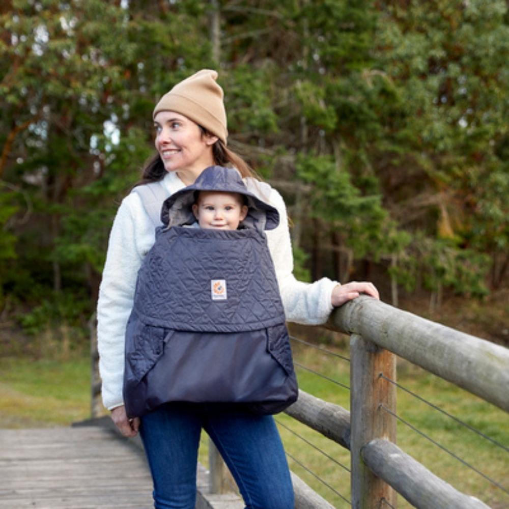 Imperméable Cocon hiver gris charbon pour porte-bébé (Ergobaby) - Image 2