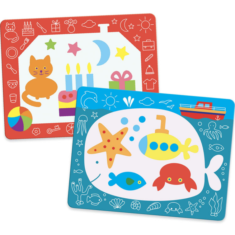 Coloriage à l'eau Gribouilles magiques