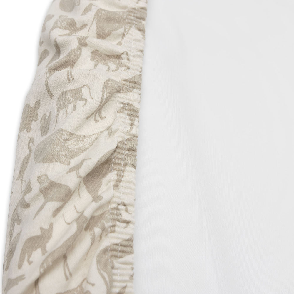 Housse matelas à langer en jersey Animals Nougat (50 x 70 cm) (Jollein) - Image 6