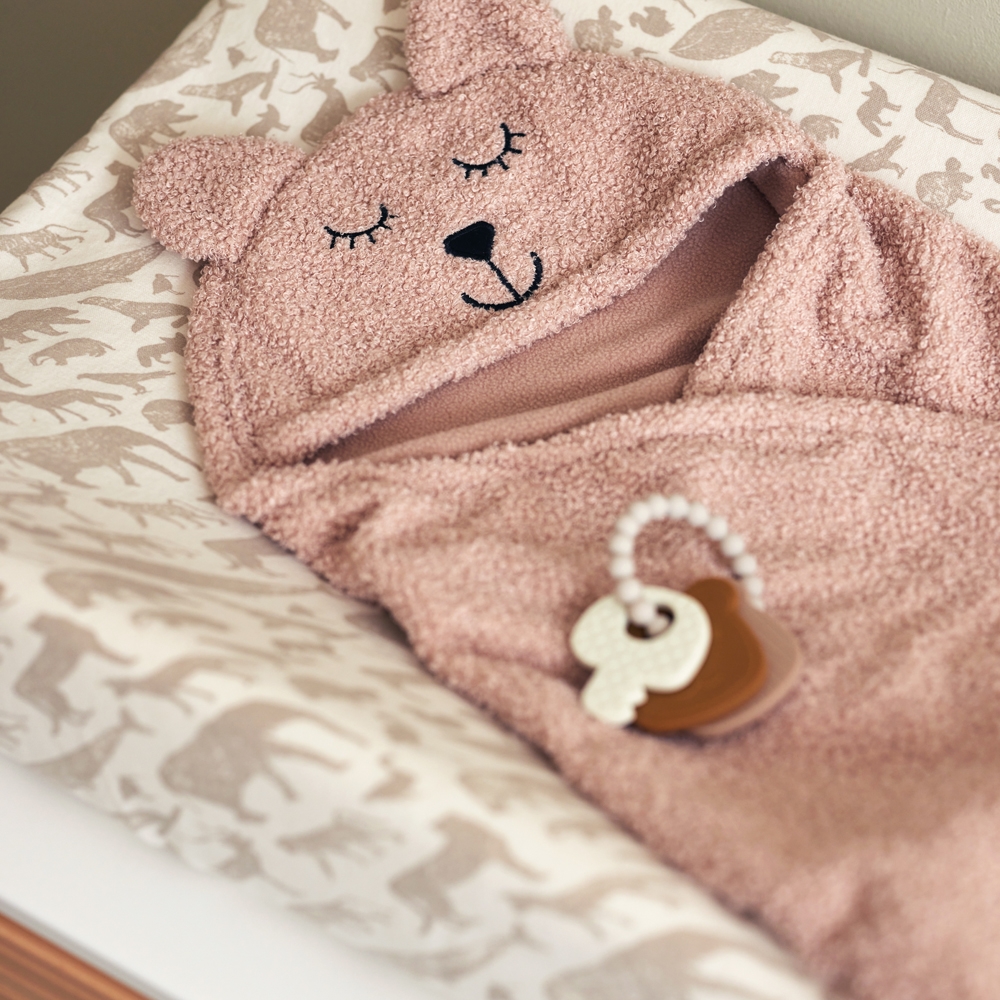 Housse matelas à langer en jersey Animals Nougat (50 x 70 cm) (Jollein) - Image 2