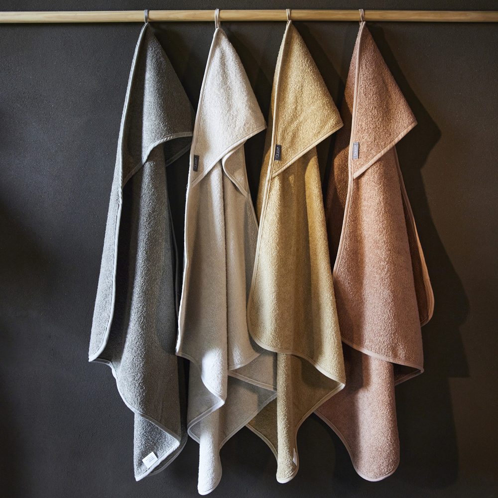 Cape de bain + gant Argile (75 x 75 cm) (Quax) - Image 4