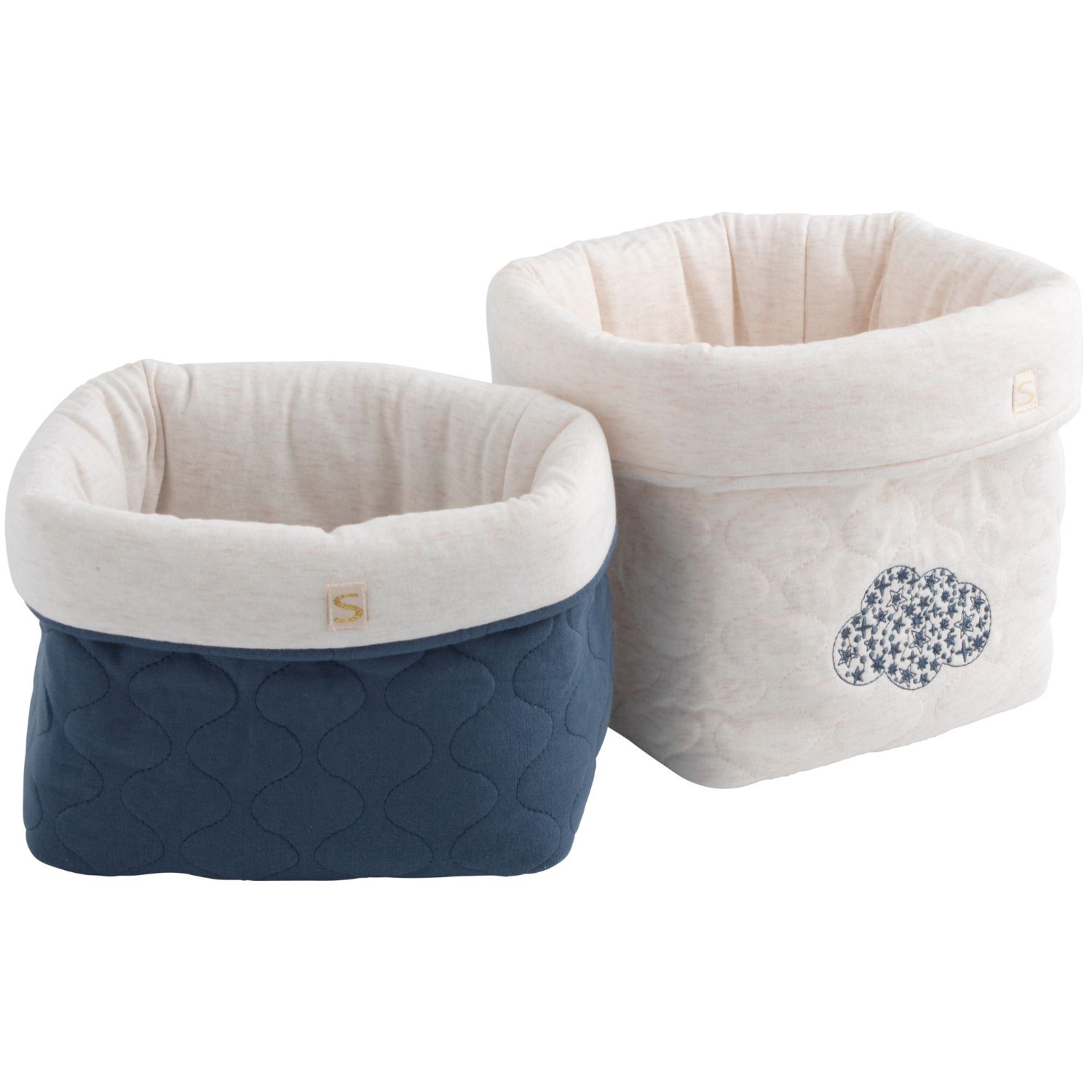 Sauthon - Lot de 2 paniers de rangement Petit Nuage