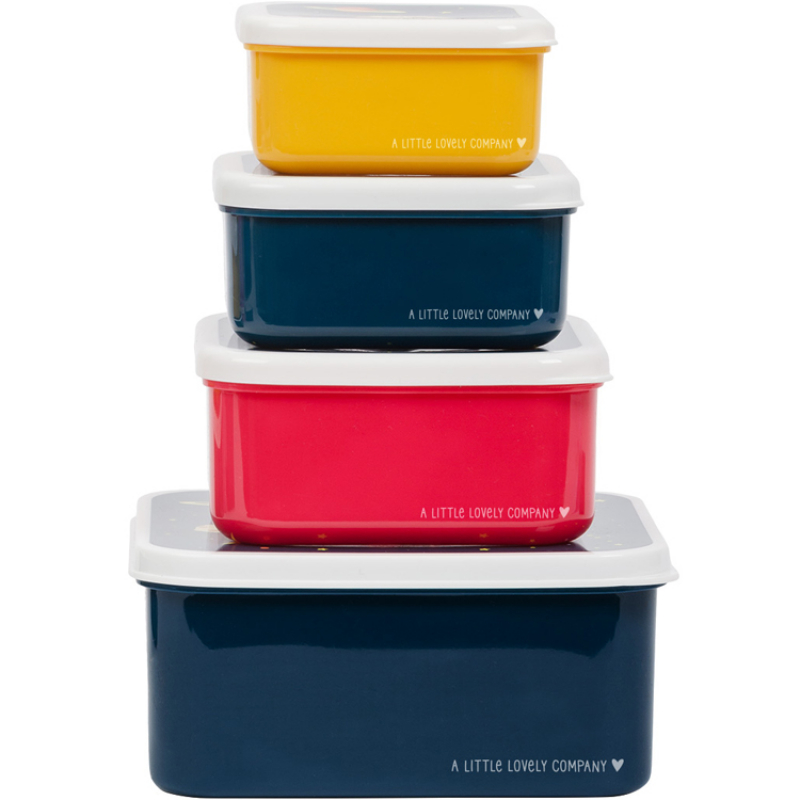 Lot de 4 boîtes à goûter Espace (A Little Lovely Company) - Image 6