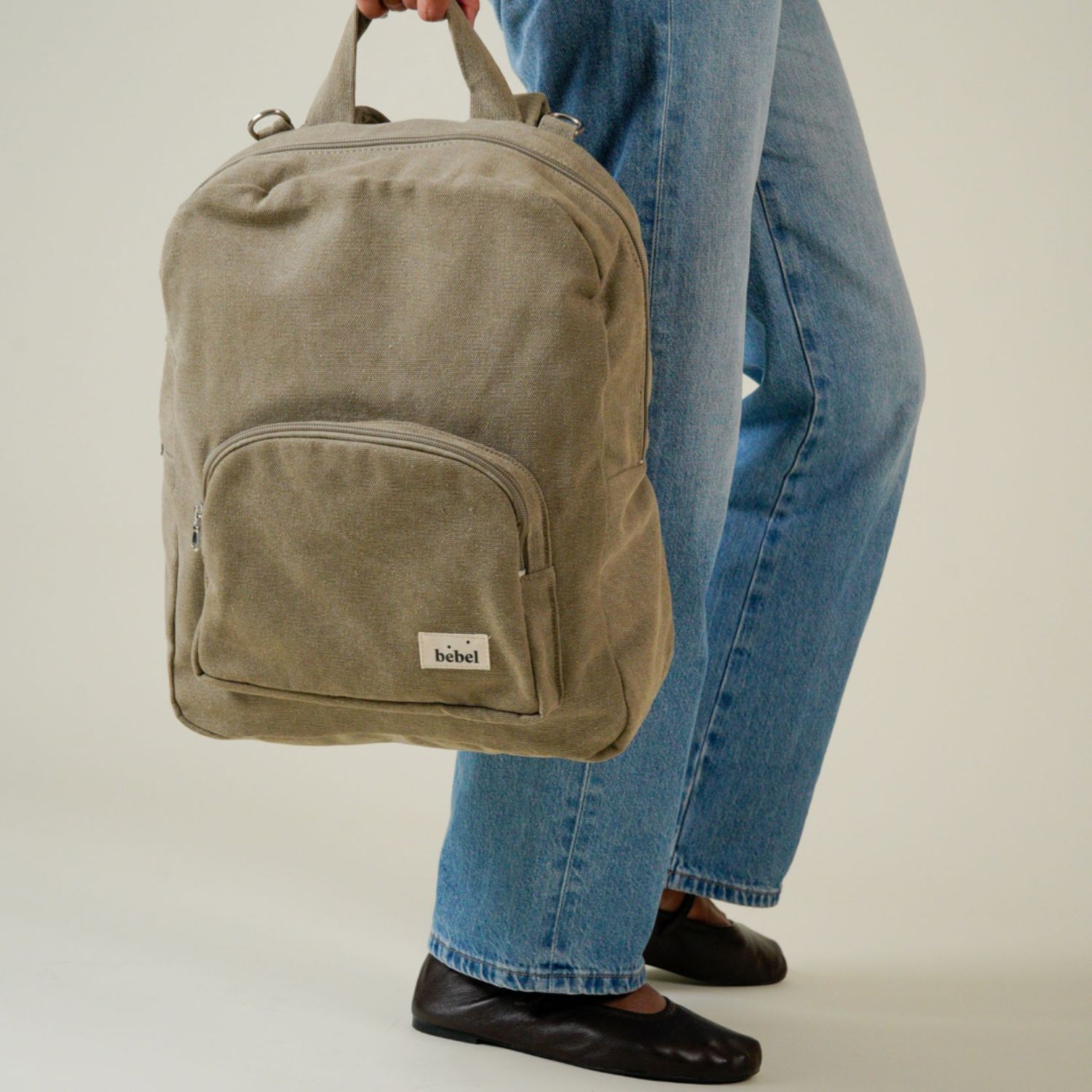 Sac à dos à langer Nomade Beige (BEBEL) - Image 3