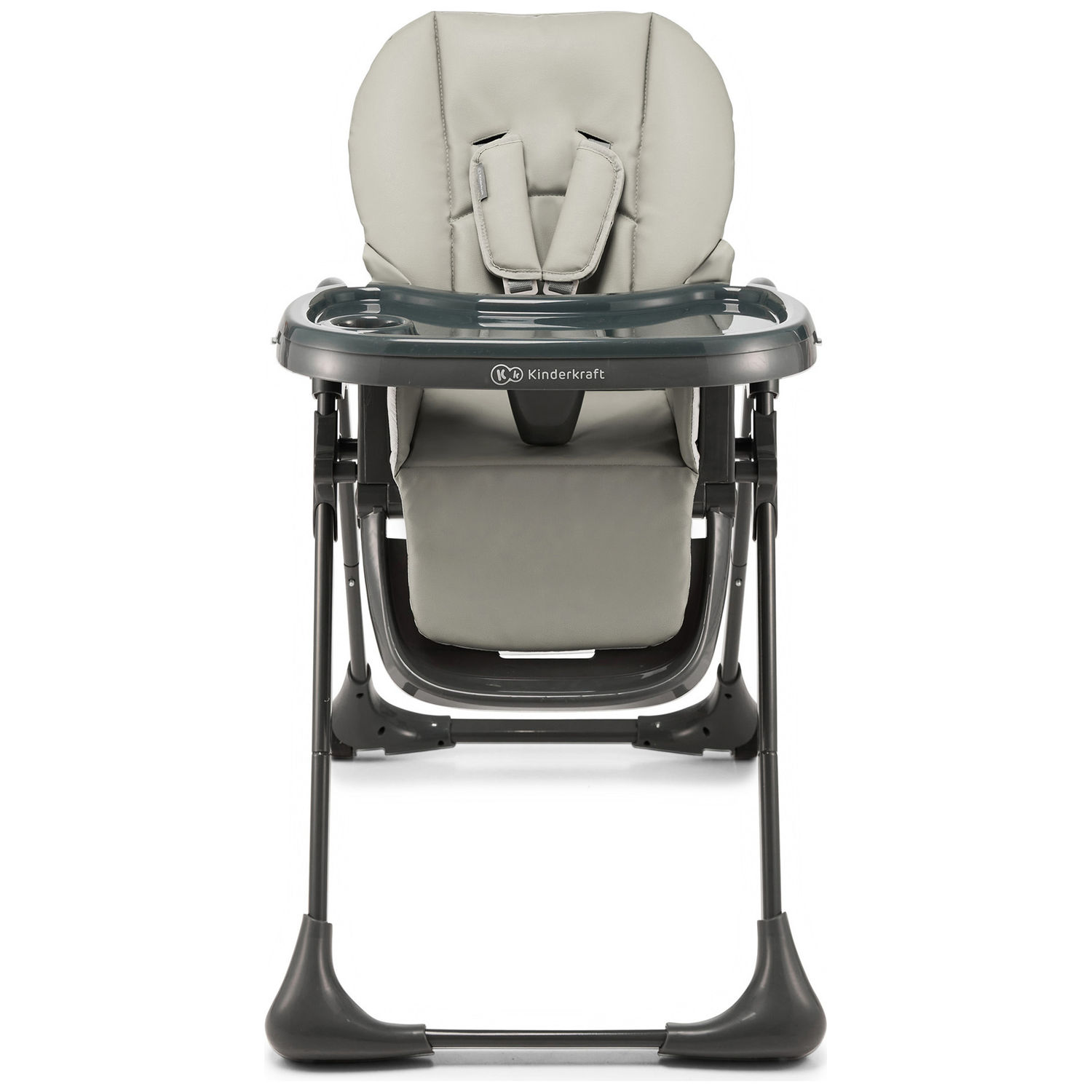 Chaise haute 2 en 1 Tummie Grey (Kinderkraft) - Image 1