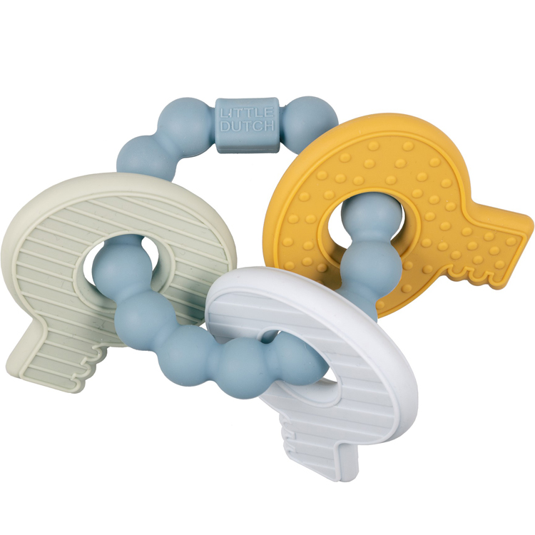 Hochet de dentition trousseau de clefs bleu (Little Dutch) - Image 6
