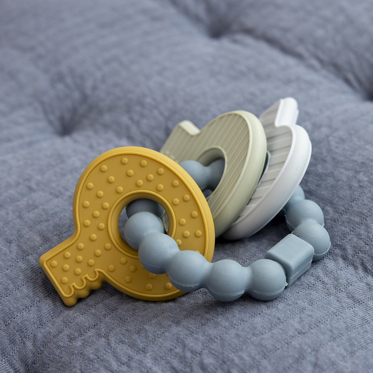 Hochet de dentition trousseau de clefs bleu (Little Dutch) - Image 5
