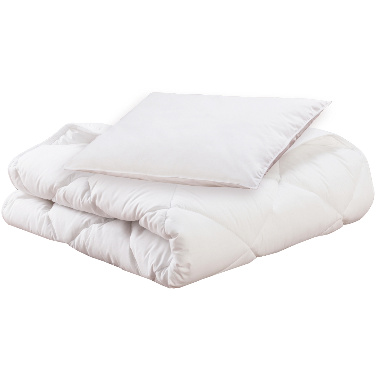 Dodo - Pack Couette 100x140 + Oreiller 40x60 P'tit Dodo - Blanc