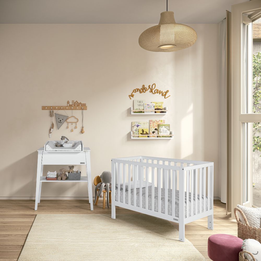 Lit bébé Annie avec système de bercement intégré (120 x 60 cm) (Micuna) - Image 1
