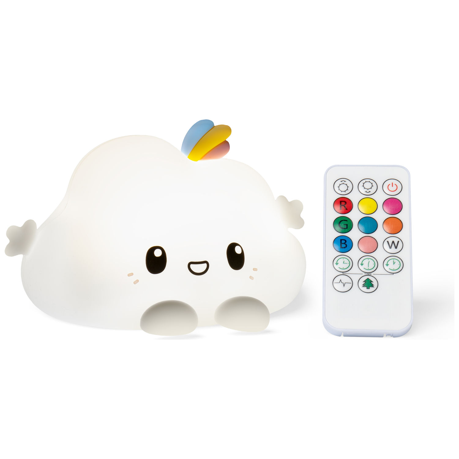 Veilleuse tactile en silicone Nuage Noa avec télécommande (Little L) - Image 5
