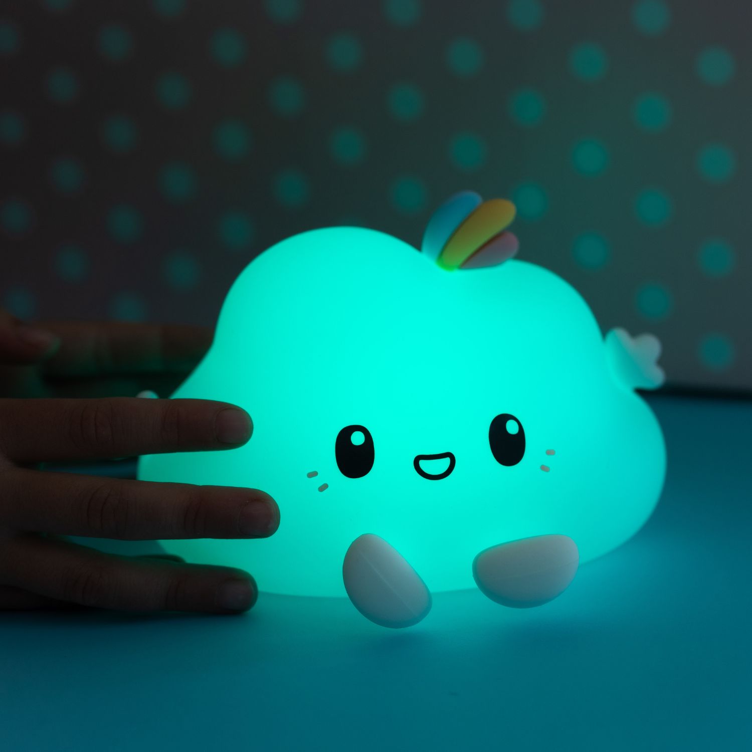 Veilleuse tactile en silicone Nuage Noa avec télécommande (Little L) - Image 3