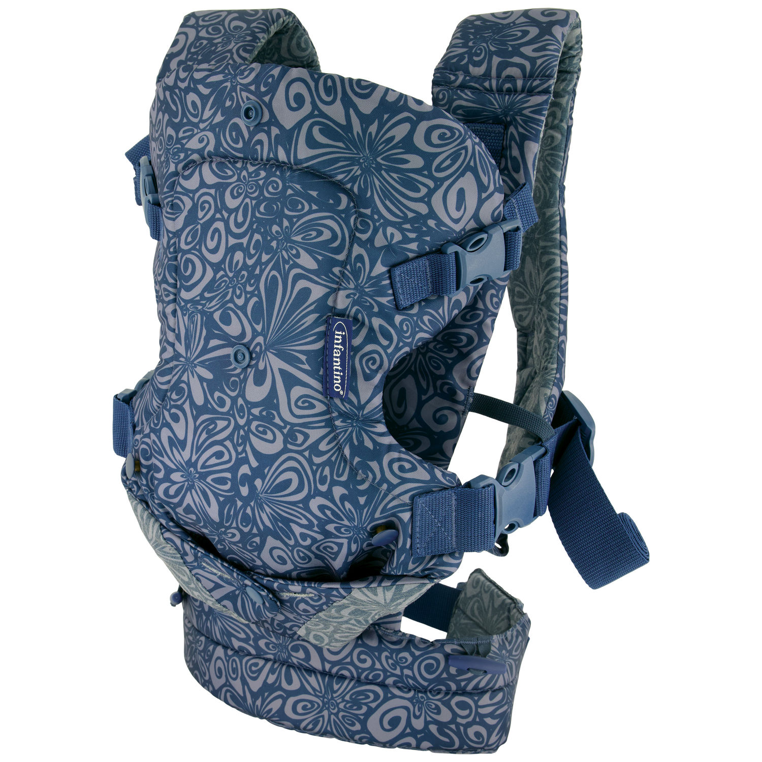 Porte bébé Flip 4 en 1 Navy Floral (Infantino) - Image 1