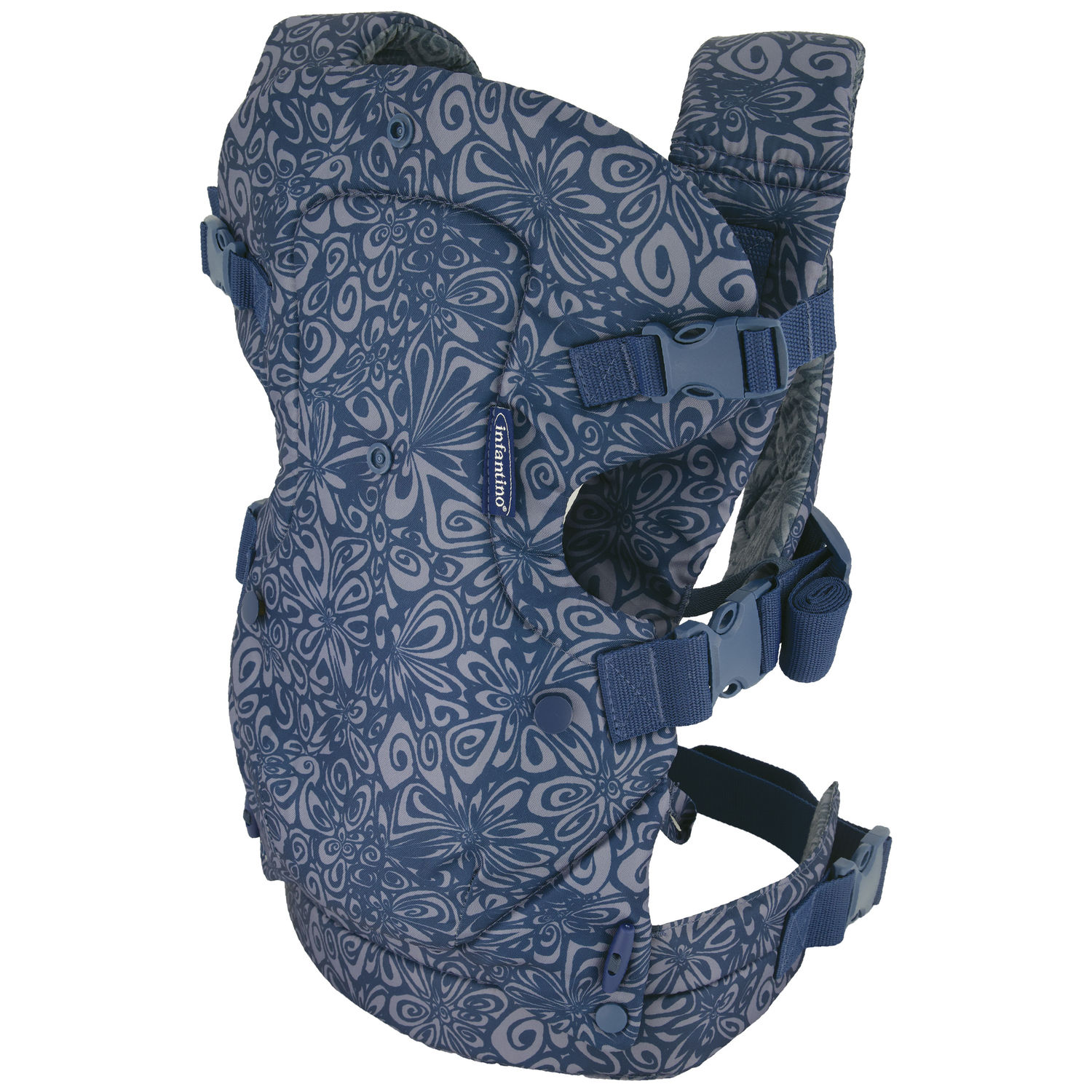 Porte bébé Flip 4 en 1 Navy Floral (Infantino) - Image 7