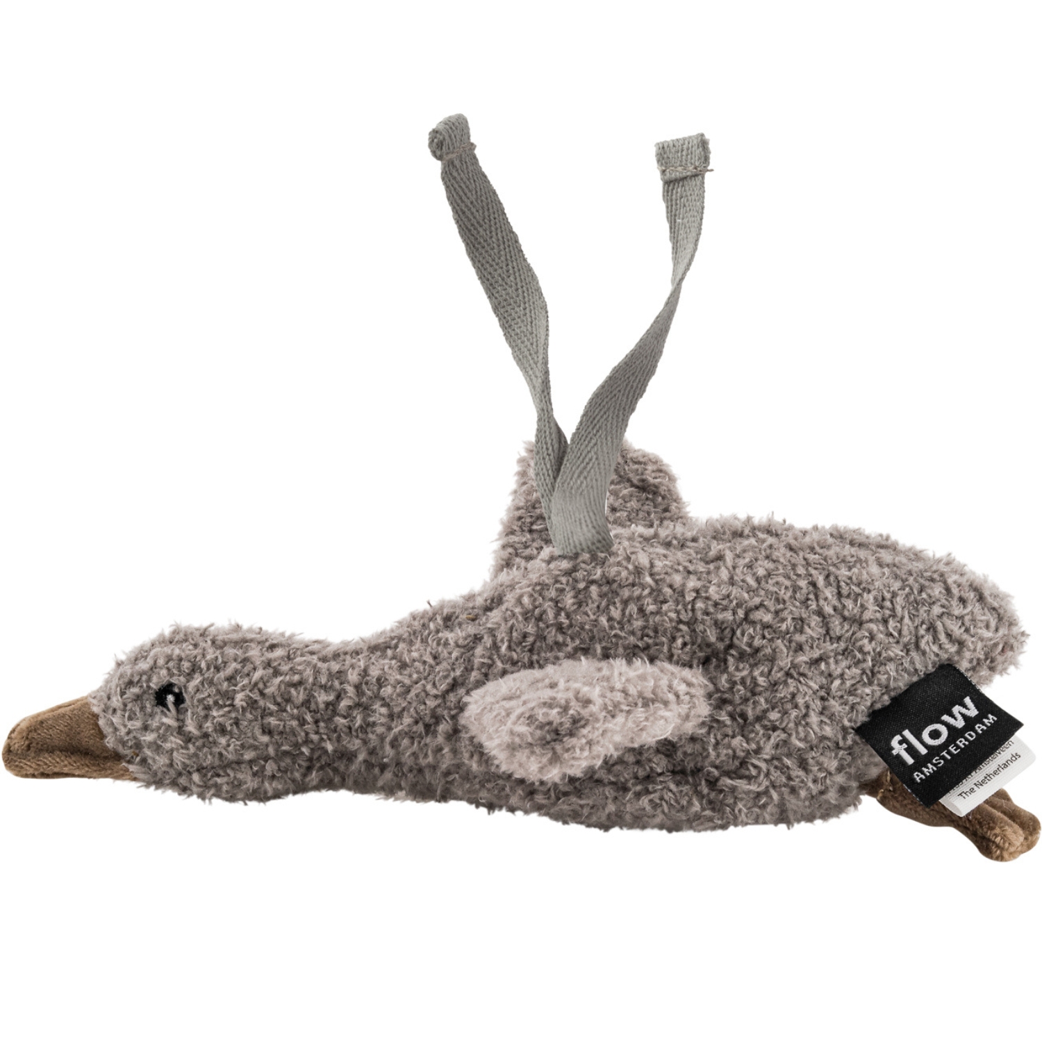 FLOW - Peluche bruit blanc à suspendre Liva gris