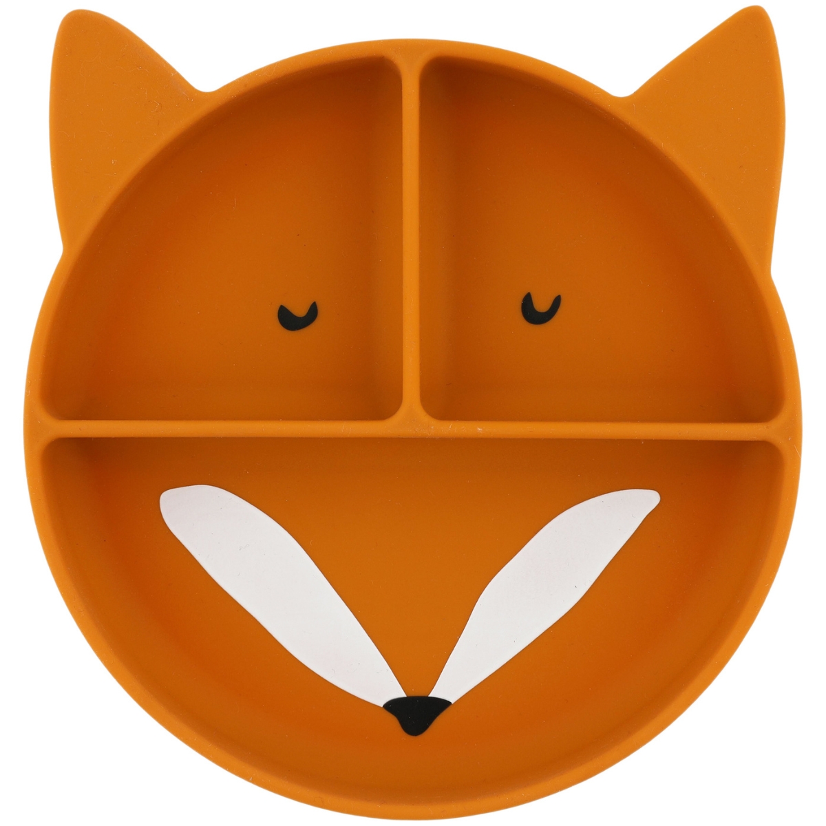 Trixie - Assiette à compartiments en silicone Mr. Fox