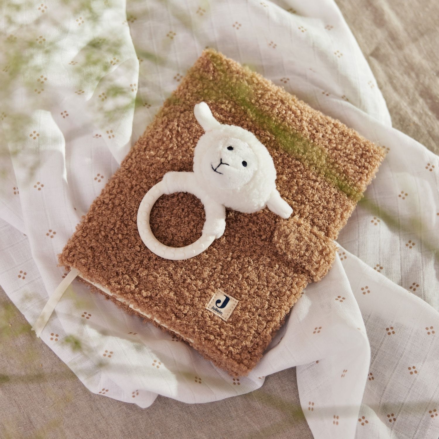 Protège de carnet de santé Boucle Biscuit (Jollein) - Image 1