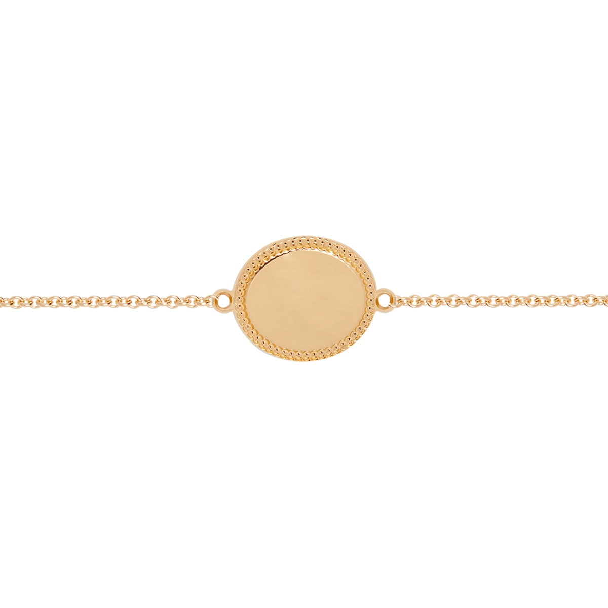 Bracelet médaille Madelaine (plaqué or jaune) (Mon Petit Poids) - Image 3