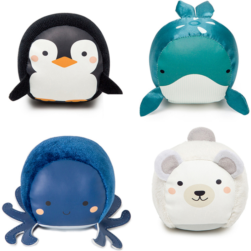 Lot de 4 balles doudous Océan Doodballs (Little Big Friends) - Image 1